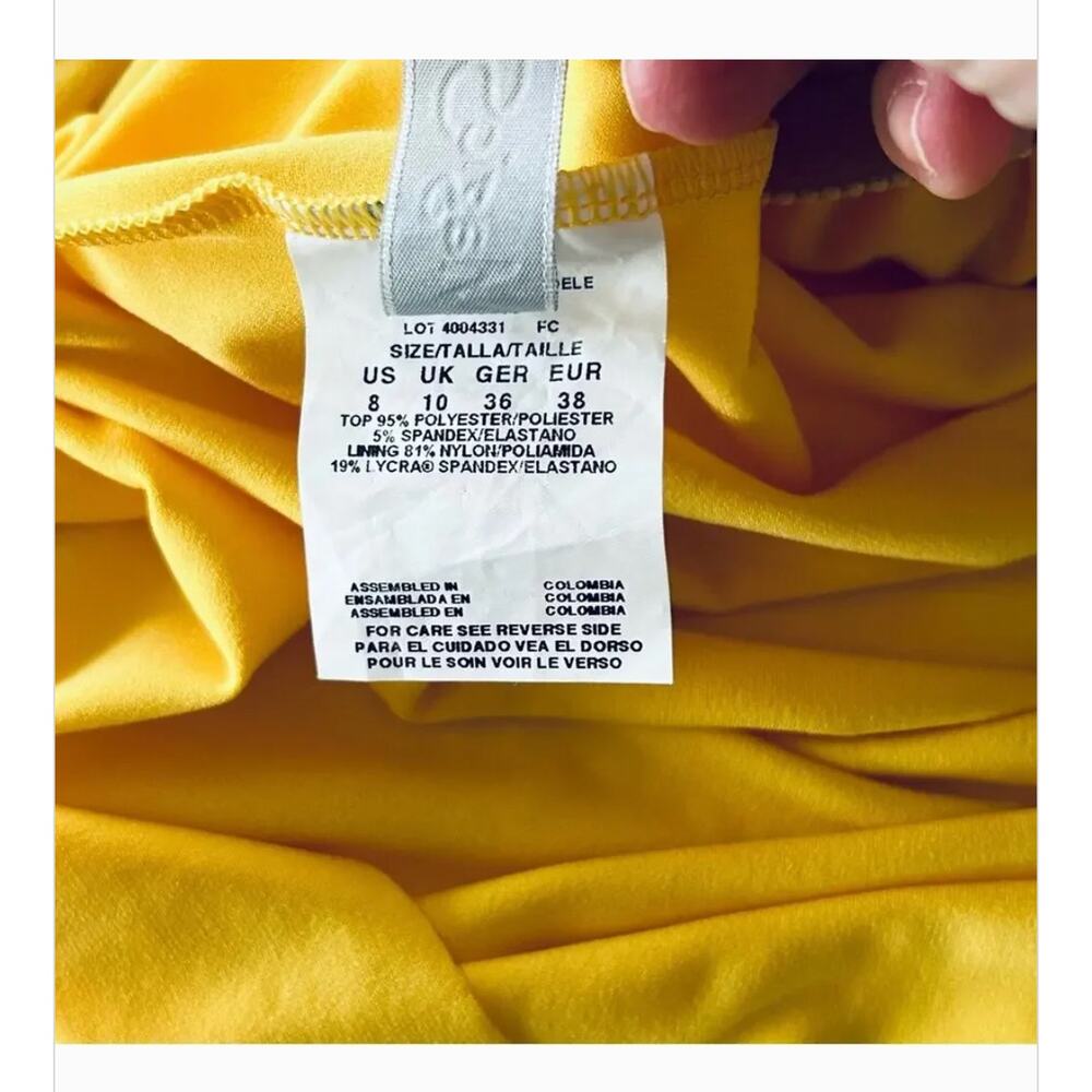Magicsuit Morgan Yellow Criss Cross Tankini Top Size 8 - Picture 5 of 8
